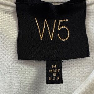 W5 White and Black Knit Top